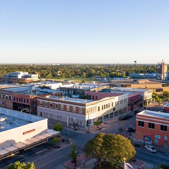 Buildings in Temple, Texas