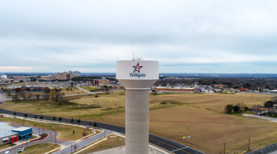 Temple Texas water tower