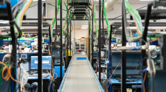 Inside of Acer manufacturing facility in Temple, Texas