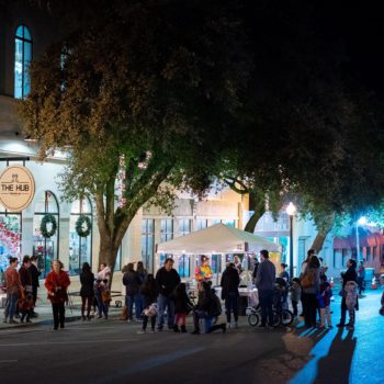 Temple residents participate in First Friday in downtown Temple, TX in December 2019