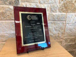 Temple Accredited Economic Development Organization Award